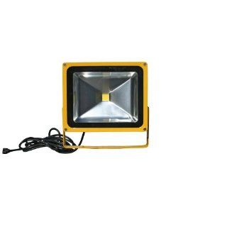 Lind Equipment LE970LED Super Bright LED Portable Floodlight, 50 Watts, Weatherproof, Industrial, Bulbs Rated for 50, 000 hours, Low Energy Usage, As Bright As A 500 Watt Quartz Halogen, Light Head Only Flood Lighting