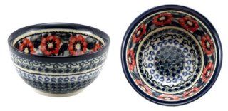 Polish Pottery Ice Cream / Cereal Bowl Decoration Inside 971/1 134a: Soup Cereal Bowls: Kitchen & Dining