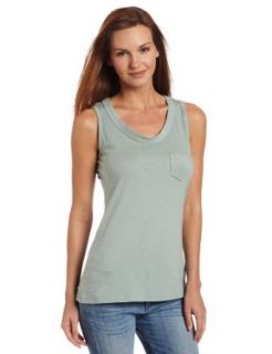 Dickies Women's Pocket Tank Solid Shirt, Spruce Green, X Small Clothing