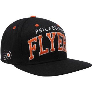 NHL Reebok Philadelphia Flyers Black Retro Arch Logo Snapback Adjustable Hat : Baseball Caps : Sports & Outdoors