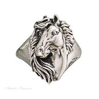 Sterling Silver Horse Head Ring Jewelry