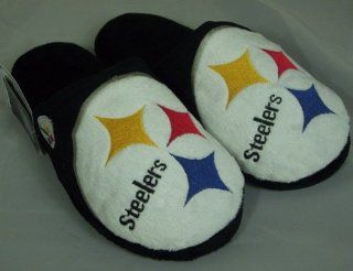 Pittsburgh Steelers Big Logo Hard Sole Slide Slippers : Sports Fan Slippers : Sports & Outdoors