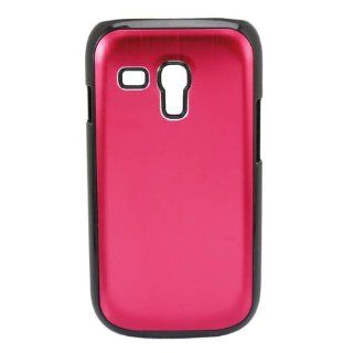 CellMACsTM Brushed Metal Snap On Hard Case for Samsung Galaxy S3 Mini i8190   Red: Cell Phones & Accessories
