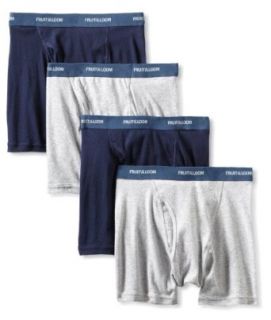 Fruit of the Loom Men's 4 Pack Low Rise Solid Boxer Brief at  Mens Clothing store: Underwear