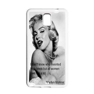 New Design Marilyn Monroe Quotes Samsung Galaxy Note 3 N900 Slim fit Case , Best Samsung Galaxy Durable TPU Case: Cell Phones & Accessories