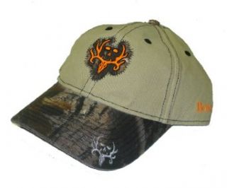 Bone Collector ~ Michael Waddell ~ Tan Camo W Blaze Orange Embroidery Patch HAT at  Mens Clothing store