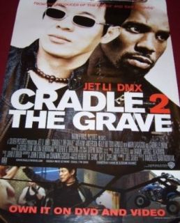 Jet Li Cradle 2 the Grave Hand Signed Autographed 27x40 Theatre Size Movie Poster Loa: Entertainment Collectibles