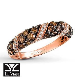 Le Vian LeVian Chocolate Diamonds 1 carat tw Ring 14K Strawberry Gold: Jewelry Products: Jewelry