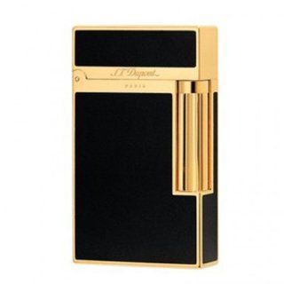 S.T. Dupont Ligne 2 Lacquer Lighter   Black/Gold 16884: Health & Personal Care