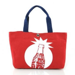 Officially Licensed Classic Coca Cola Glass Bottle Tote Shoulder Handbag: Clothing