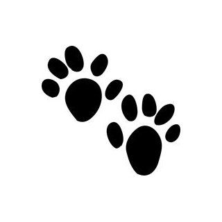 Otter Animal Tracks Stencil   6 inch (at longest point)   14 mil heavy duty: Tarps: Industrial & Scientific