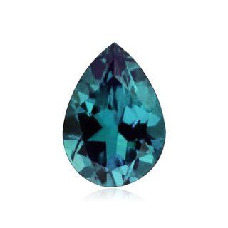 0.79 Cts of 7x5 mm AAA Pear Russian Lab Created Alexandrite (1 pc) Loose Gemstone: Jewelry