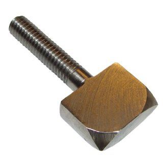 Stainless Steel Thumb Screw, Plain Finish, Flat Point, 1 3/4" Length, Fully Threaded, 1/2" 13 UNC Threads, Made in US: Industrial & Scientific