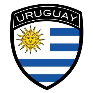 Uruguay Flag Badge Sticker/Decal: Everything Else