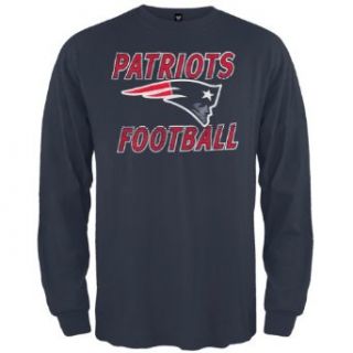 New England Patriots   Mens Flanker Logo Premium Long Sleeve: Clothing