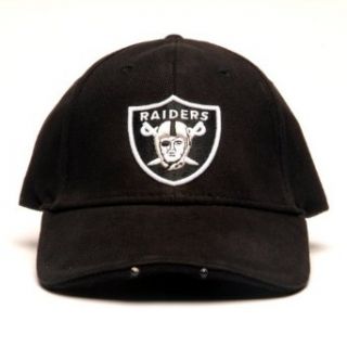 NFL Oakland Raiders Dual LED Headlight Adjustable Hat : Sports Fan Novelty Headwear : Clothing