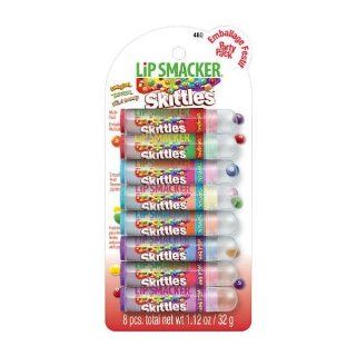 Bonne Bell Lip Smacker Party Pack Flavored Lip Balm Skittles 8 Tubes: Beauty