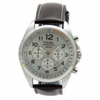 Pulsar Men's PT3419X Analog Display Japanese Quartz Brown Watch: Watches