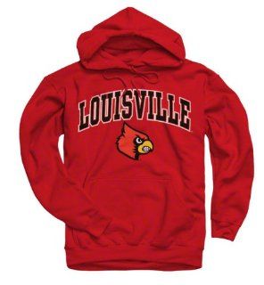 Louisville Cardinals Red Perennial II Hooded Sweatshirt : Sports Fan Sweatshirts : Sports & Outdoors