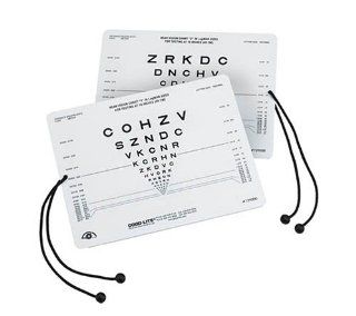 Sloan Letter Near Vision Eye Chart Health & Personal Care