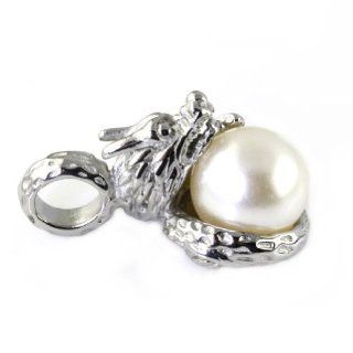 TG New Brand Retro Dragon Holding A Big Pearl Charm Pendant Necklace Making: Jewelry