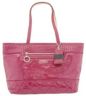 Coach 18674 Poppy Liquid Gloss Magenta Pink Large Tote Handbag: Shoes