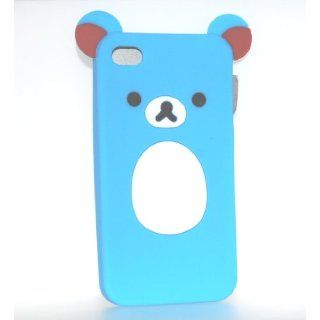 Blue Bear Design Soft Silicone Skin Gel Cover Case for Sprint At&t Verizon Apple Iphone 4 4s Gsm Cdma: Everything Else