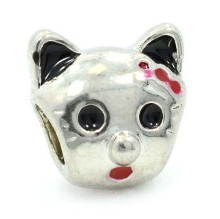 Pro Jewelry "Hello Kitty" Charm Bead for Snake Chain Charm Bracelets: Kitty Litter Box: Jewelry