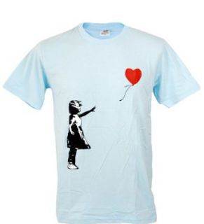 Tshirtmystyle  Kid leave Heart Balloon Banksy Man T shirt at  Mens Clothing store: Fashion T Shirts