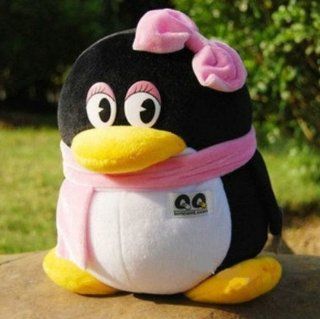 Backhomeday 20cm Tencent QQ Penguin Plush Toys Birthday and Christmas Gifts (Girl) : Baby Plush Toys : Baby