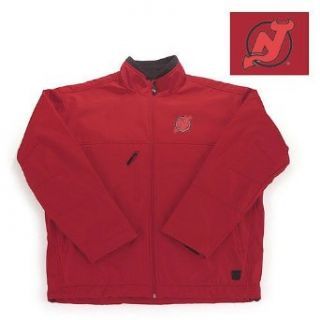 New Jersey Devils NHL "Explorer" Fleece Jacket (Dk Red) (X Large) : Sports Fan Outerwear Jackets : Clothing