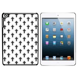 Crosses on Parade Christian Black White Snap On Hard Protective Case for Apple iPad Mini   Black Computers & Accessories