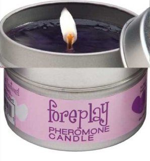 Foreplay Pheromone Candle Strawberries and Champagne 4 Ounce : Aromatherapy Candles : Beauty