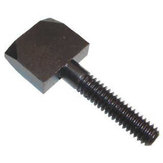 Steel Thumb Screw, Plain Finish, Flat Point, 2" Length, Fully Threaded, 3/8" 16 UNC Threads, Made in US: Industrial & Scientific