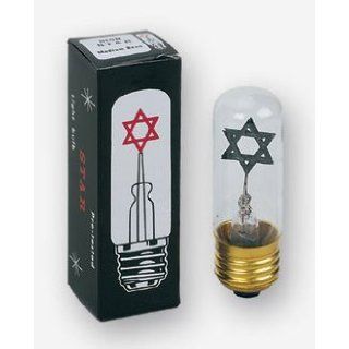 Neon Star Bulb Replacement for Yahrzeit Lamp Fixtures to Memorialize a Loved One   Incandescent Bulbs  