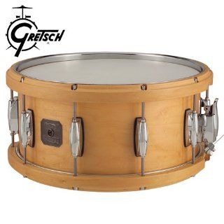 Gretsch 6.5" x 14" Contoured Wood / Metal Hoop Snare Drum Musical Instruments