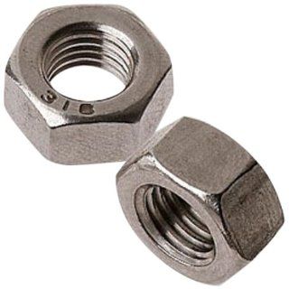 316 Stainless Steel Small Pattern Machine Screw Hex Nut, Plain Finish, #8 32 Thread Size, 1/4" Width Across Flats, 3/32" Thick (Pack of 50): Industrial & Scientific