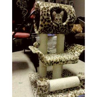 Go Pet Club Cat Tree Condo House, 18W x 17.5L x 28H Inches, Leopard : Cat Houses And Condos : Pet Supplies