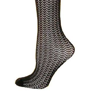 Foot Traffic's Zurich Lace Trouser Socks in Mocha at  Womens Clothing store: Fashion T Shirts