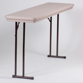 Correll, Inc. Rectangular Folding Table R XXXX XX Size: 18 x 72, Color: Gray 