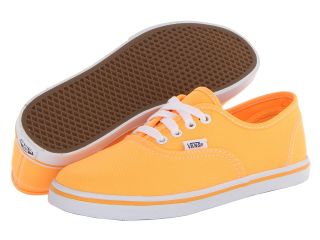 Vans Kids Authentic Lo Pro Orange Pop) Girls Shoes (Orange)