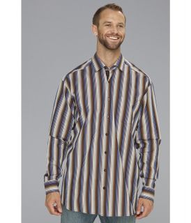 Tommy Bahama Big & Tall Big Tall Sherif Stripe L/S Shirt Mens Long Sleeve Button Up (Brown)