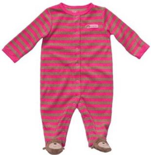 Carter's Baby Girls' Easy Entry Terry Turn Me Around Sleep n Play: Clothing