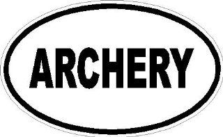 2" Archery euro oval printed vinyl decal sticker for any smooth surface such as windows bumpers laptops or any smooth surface. 