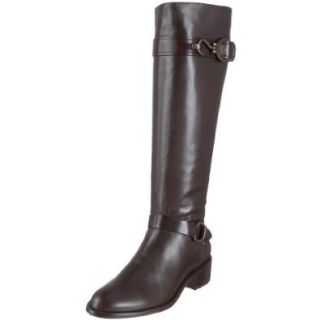 Cole Haan Women's Air Tantivy Riding Boot, Dark Chocolate, 5 M US: Shoes