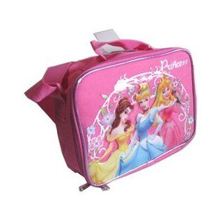 Disney Princess Flower Pink Lunch Tote Bag W/ Belle Cinderella Sleeping Beauty Graphic: Toys & Games