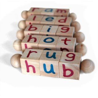 Montessori Phonetic Reading Blocks for the Beginning Reader: Toys & Games