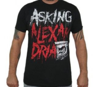 Hardcore Apparel Men's Asking Alexandria Stacked T Shirt Black X Large: Novelty T Shirts: Clothing