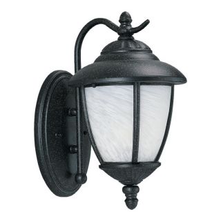 Sea Gull Lighting 13 in H Forged Iron Outdoor Wall Light