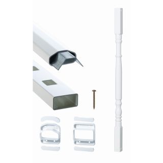 Yardcrafters White Vinyl Fence Rails (Common: 3 in x 6 ft; Actual: 3.25 in x 67.81 in)